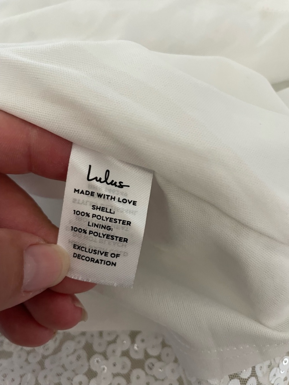 Lulu's White Sequin Slip Dress - Picture 13 of 13